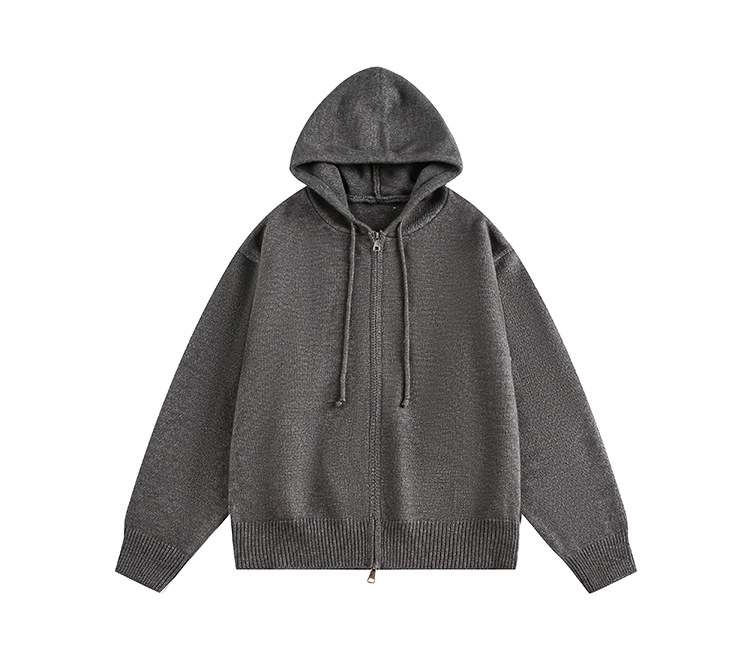 American Trend Oversized Long Sleeve Hood Cardigan