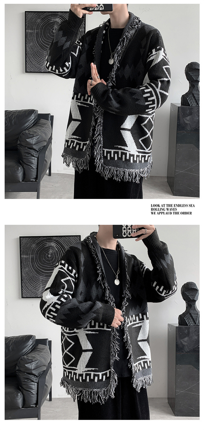 Spooky Embroidered Loose Scoop Neck Sweater
