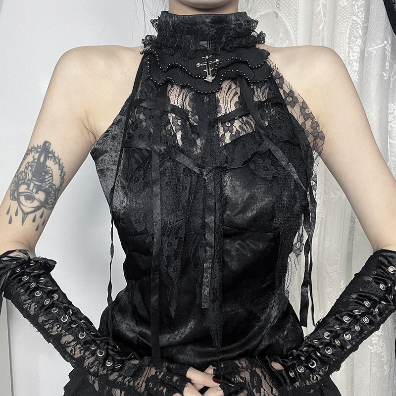 Urban Floral Crew Neck Sleeveless Top