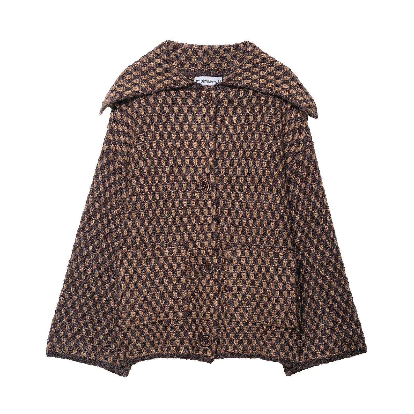 Ladies Full Sleeve Button-Up Plain Polyester Sweater
