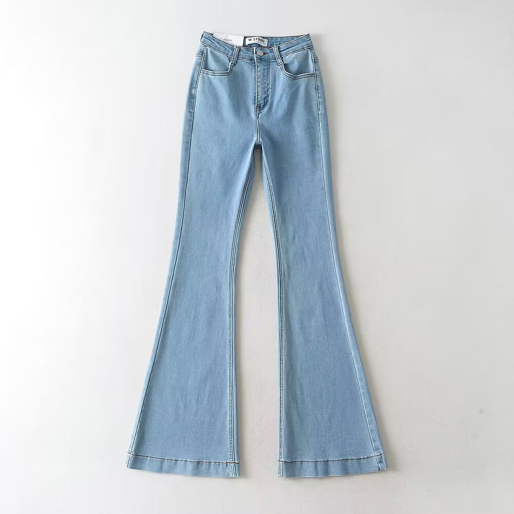 Sexy high waisted flared pants jeans
