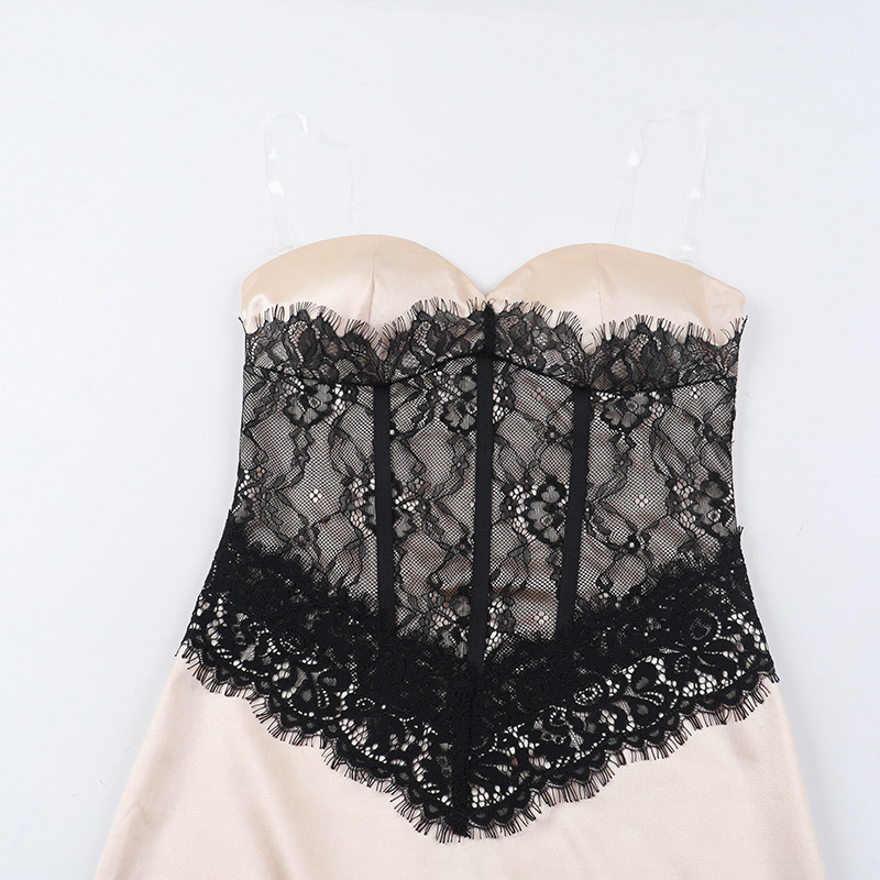 Strapless Sleeveless Long High Rise Polyester Dress