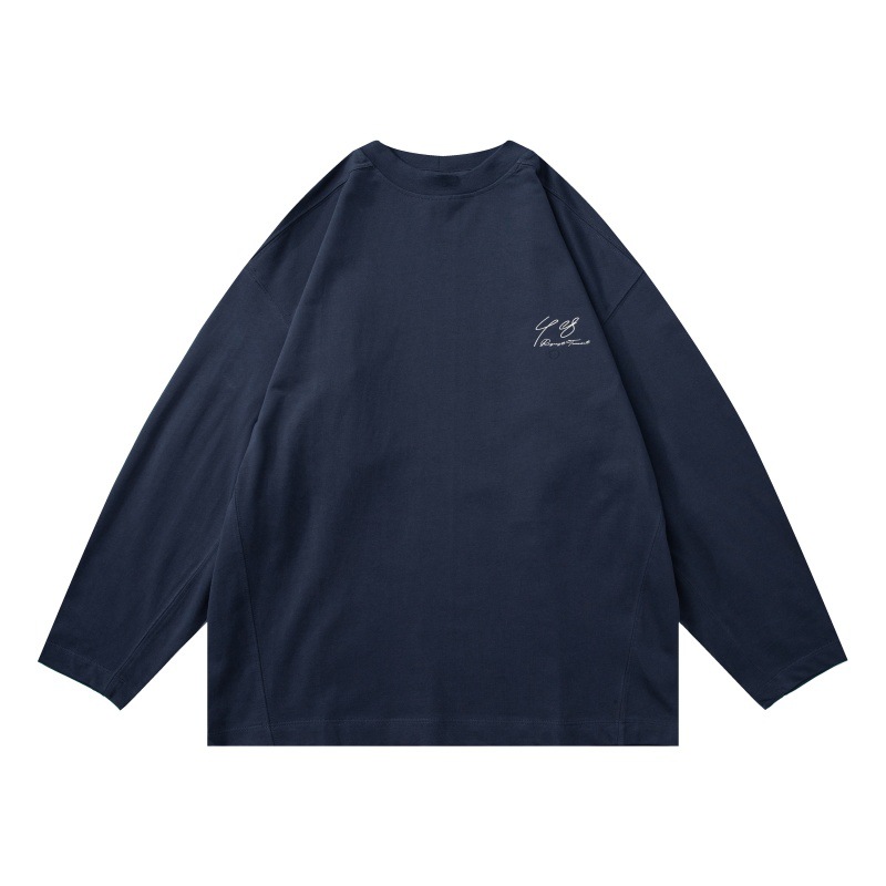 Oversized Monogram Full-Sleeved Cotton T-Shirt