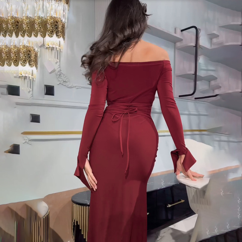 Asymmetric Bodycon High Waist Dress