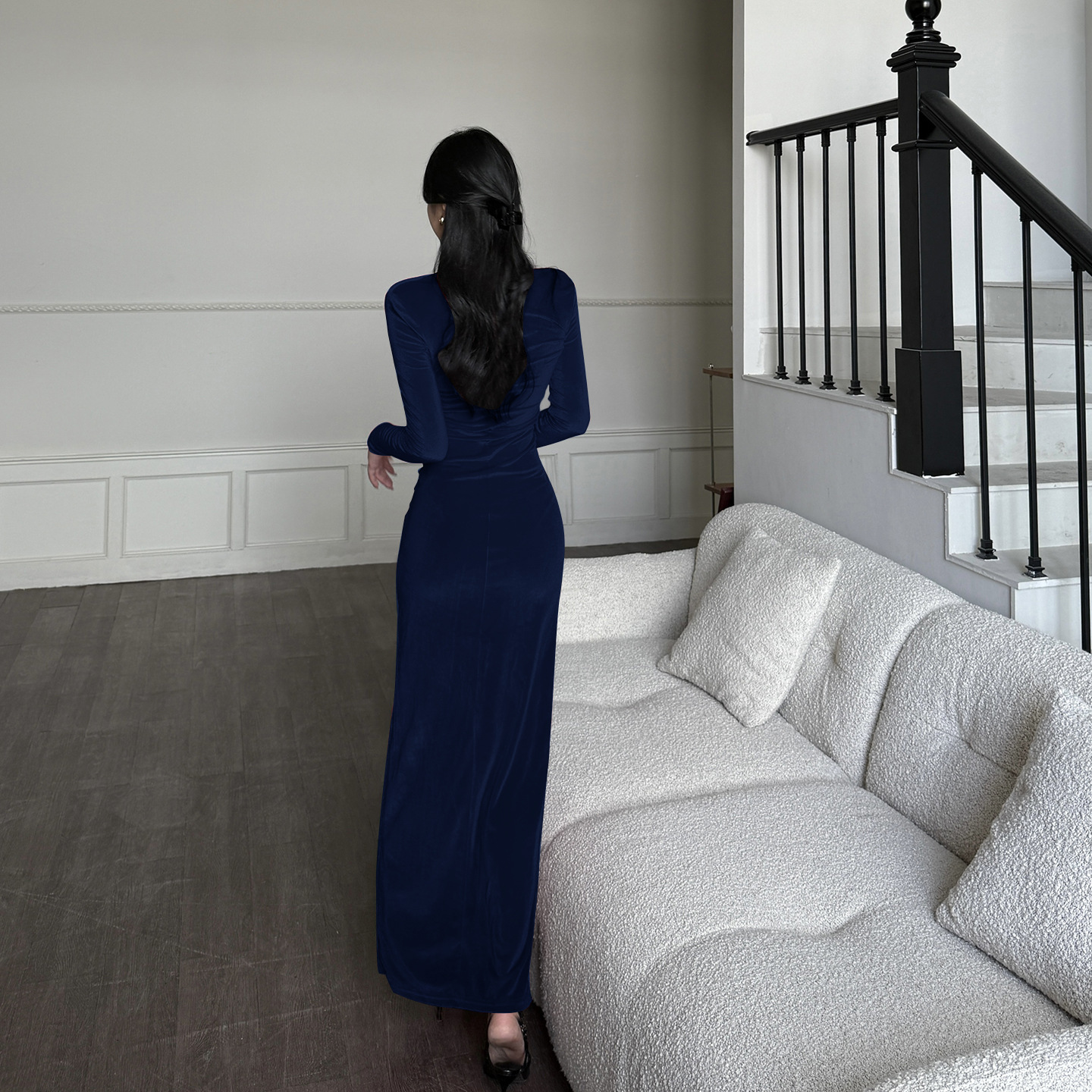 Bodycon Maxi Dress with Side Split