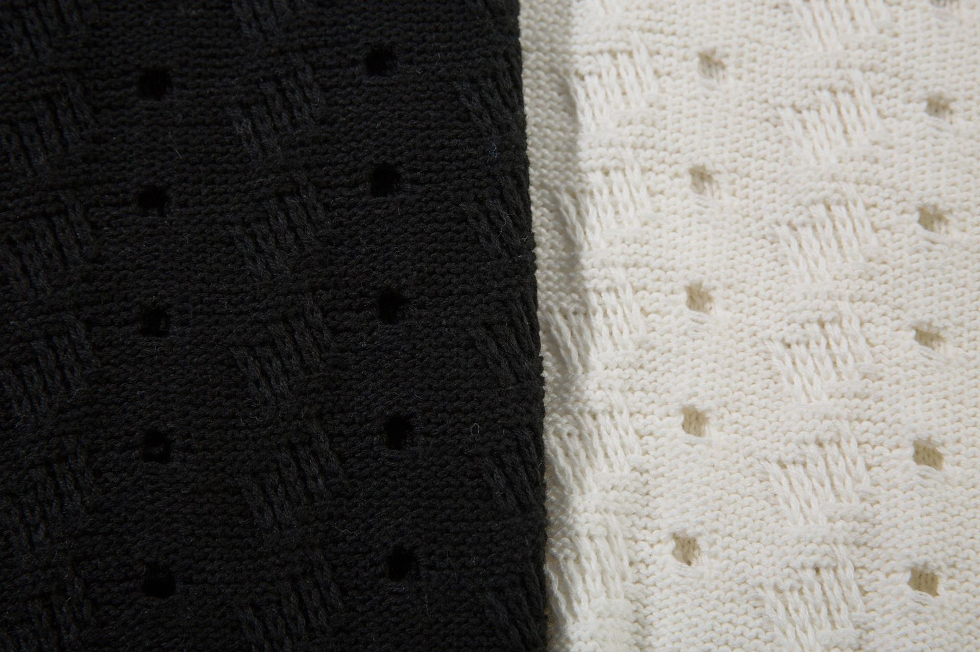 Loose Fit Jacquard Long Sleeve Sweater