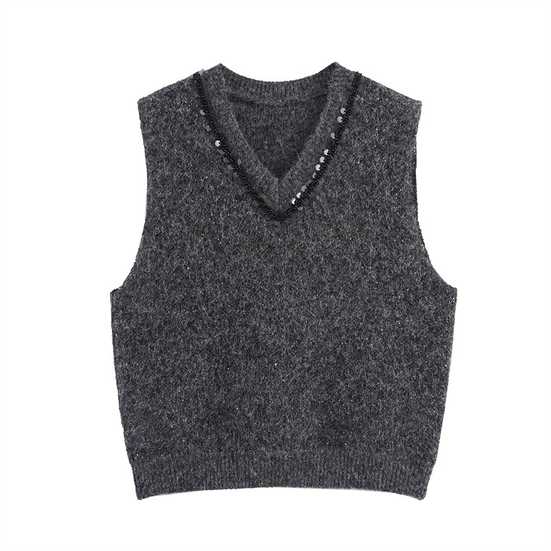 Ladies' Relaxed Cropped Polyester Crew Neck Tank Top