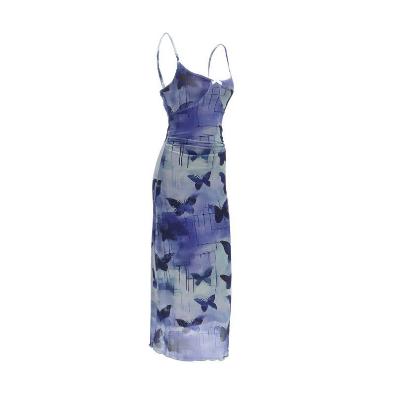 Sophisticated Plunging Sleeveless Long Dress