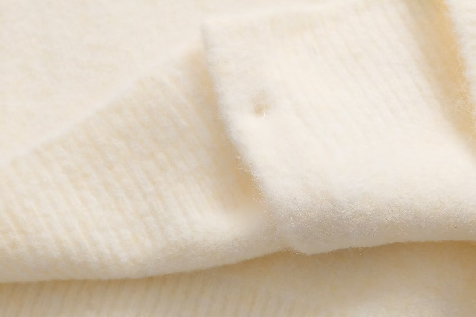 Polyester Crew Button Front Cardigan
