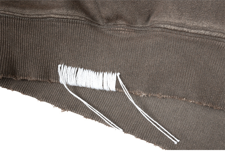 Chunky Vintage Plain Cotton Hoodie