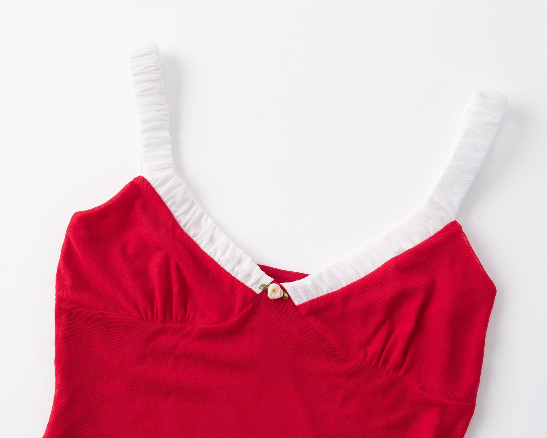 Splicing Strapless Dress