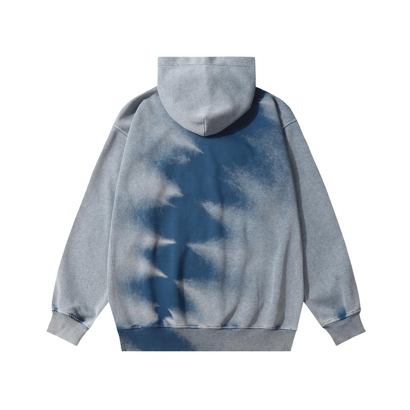 Unisex Marbled Graphic Long Sleeve Hoodie
