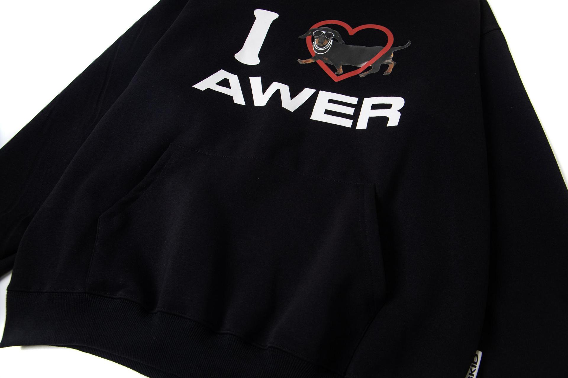Dachshund Graphic Oversized Cotton Hoodie