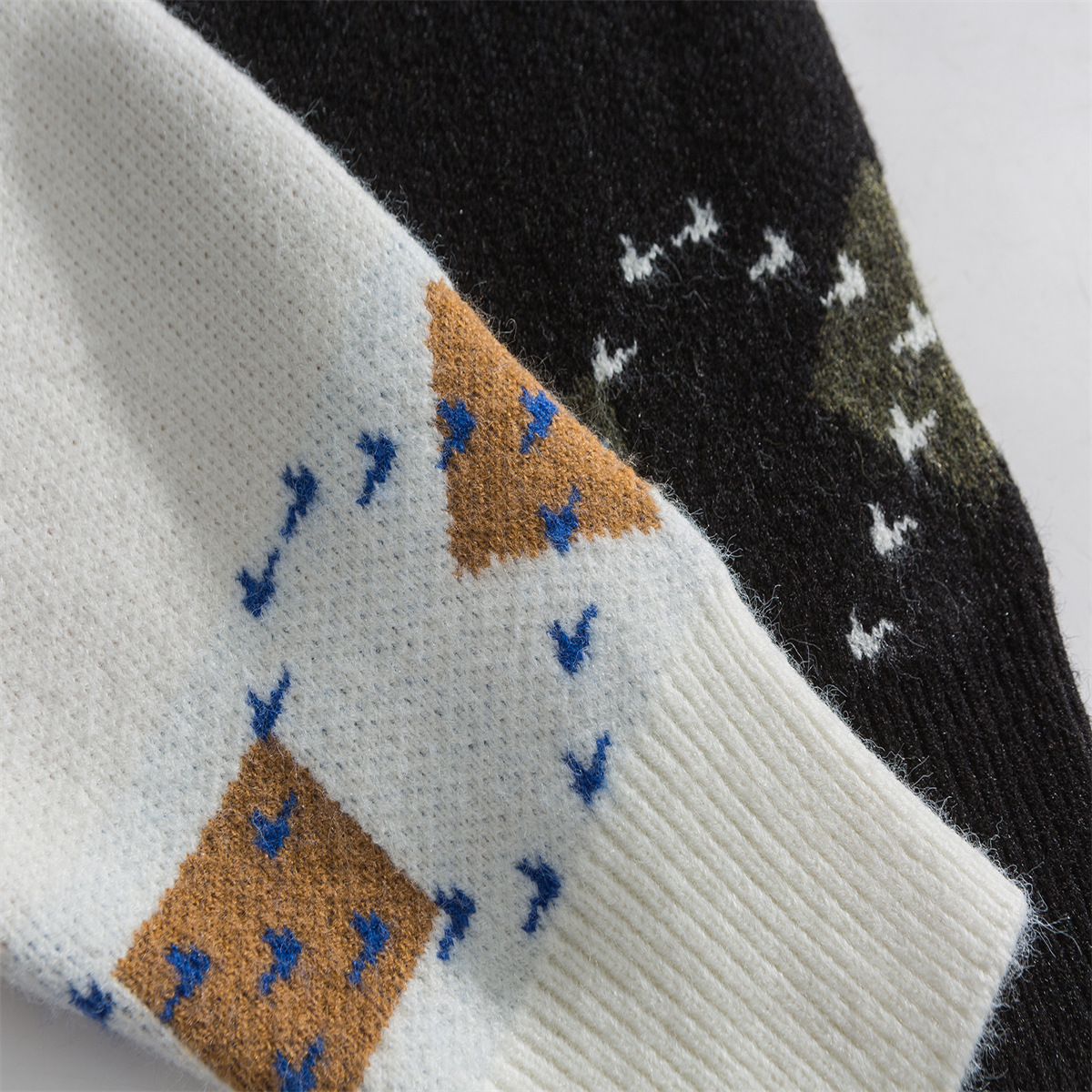 Japanese Workwear Color Block Oversized Sweater