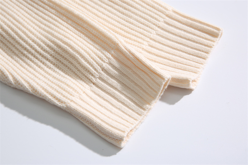 Oversized Japanese Workwear Jacquard Turtleneck Sweater