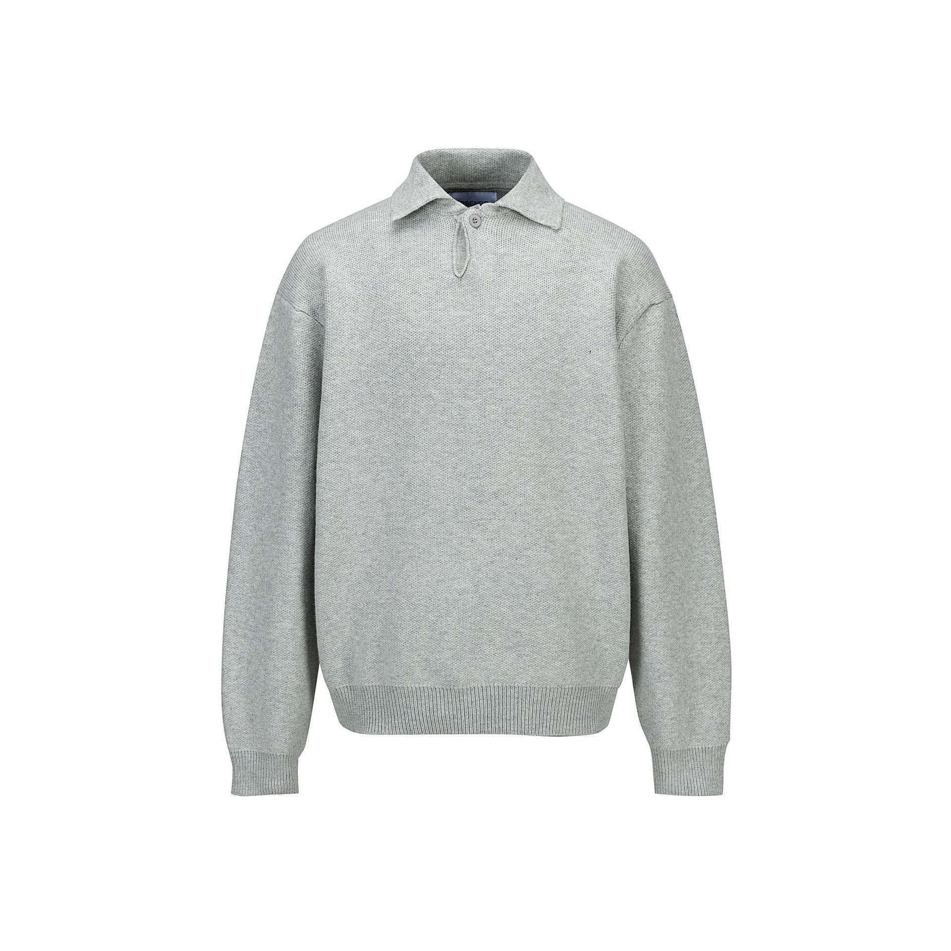 Oversized Long Sleeve American Notch Neck Sweatshirt