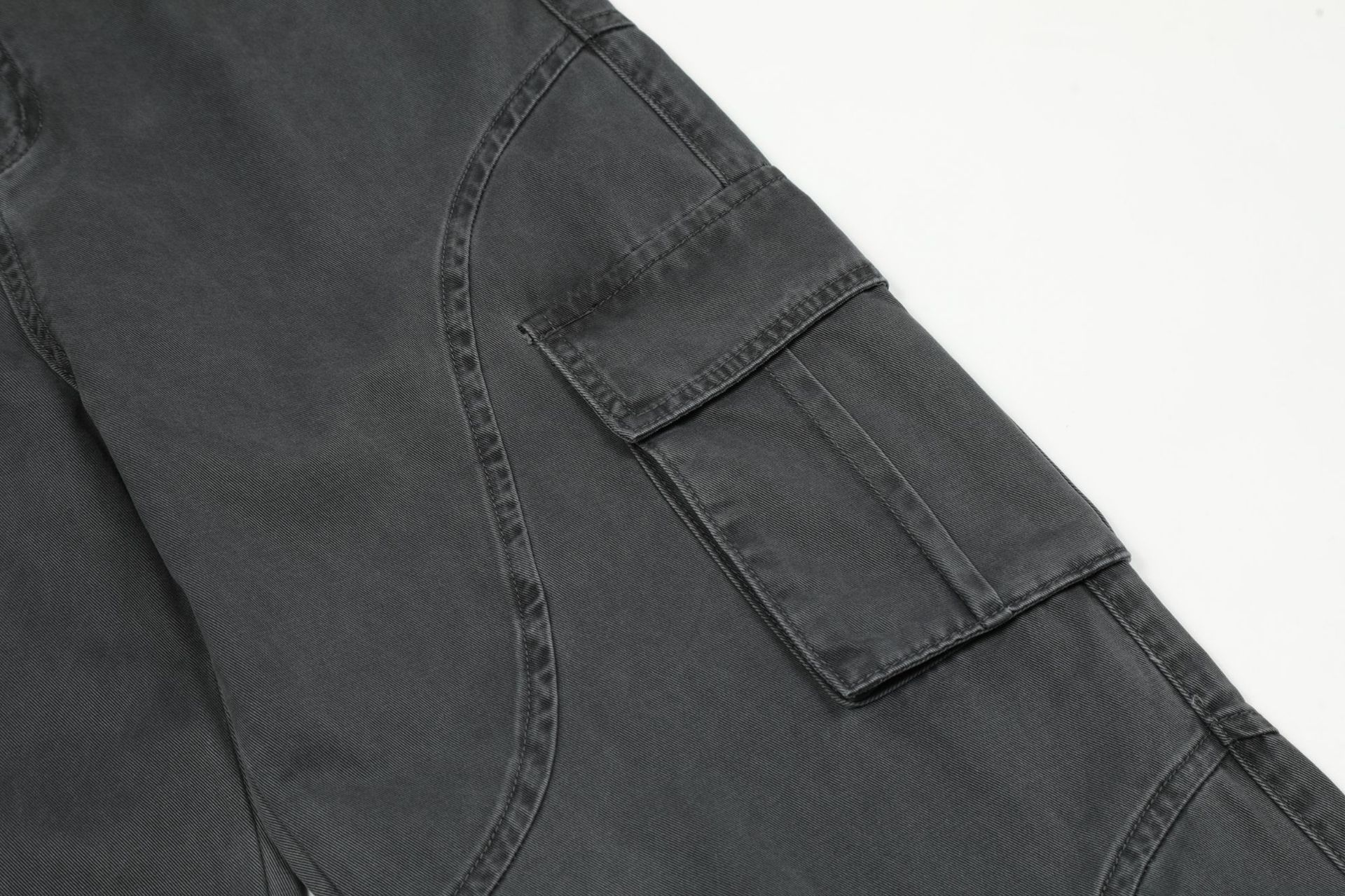 Pants for Men and Women Vintage Washed Distressed Design with Pockets