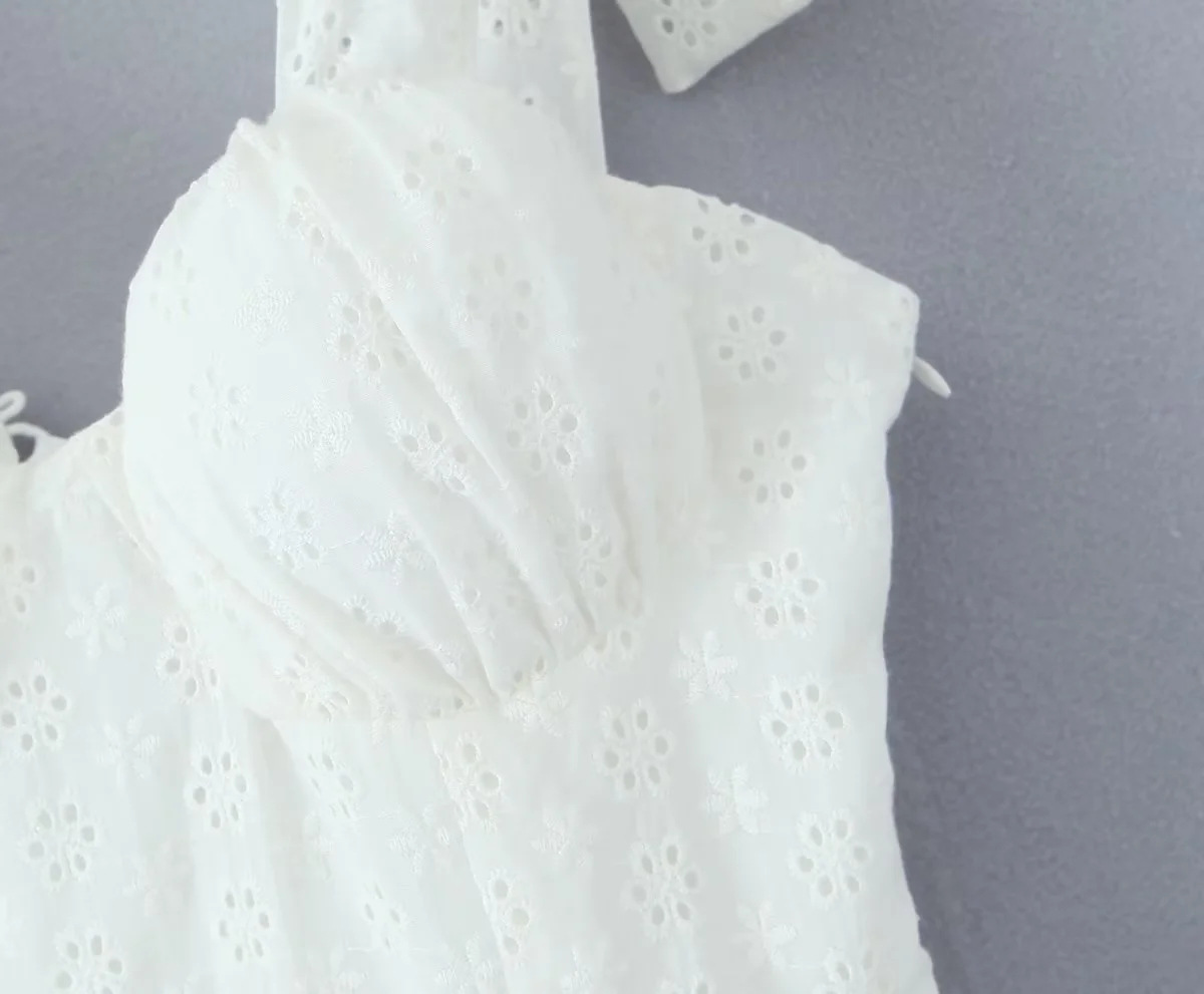 A-Line Square Neck Sleeveless Cotton Solid Strappy Dress