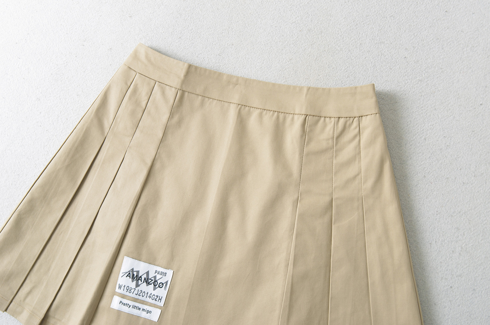 Pleated Polyester 3D Embellished Office Commute Skirt