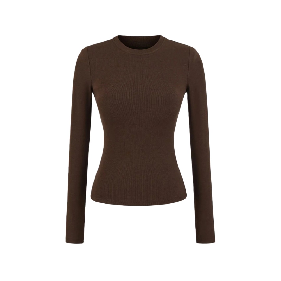 Japanese Crew Quilted Plain Slim-Fit Base-Layer Tee