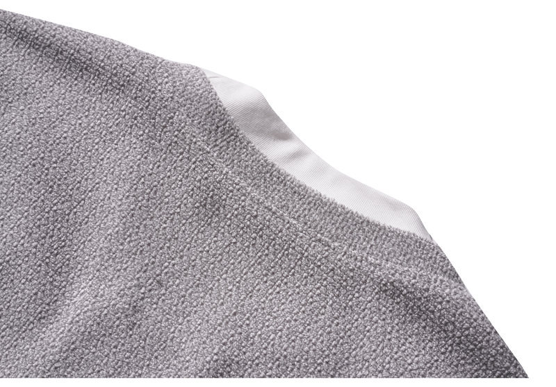 Oversized Colorblock Faux Separates Plunge Hoodie