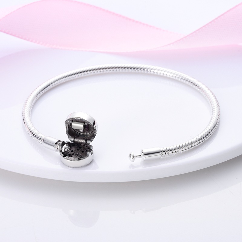Copper Plated 925 Silver Bracelet Starfish Shell Turtle Basic Chain Pan Family Beads DIY Handmade