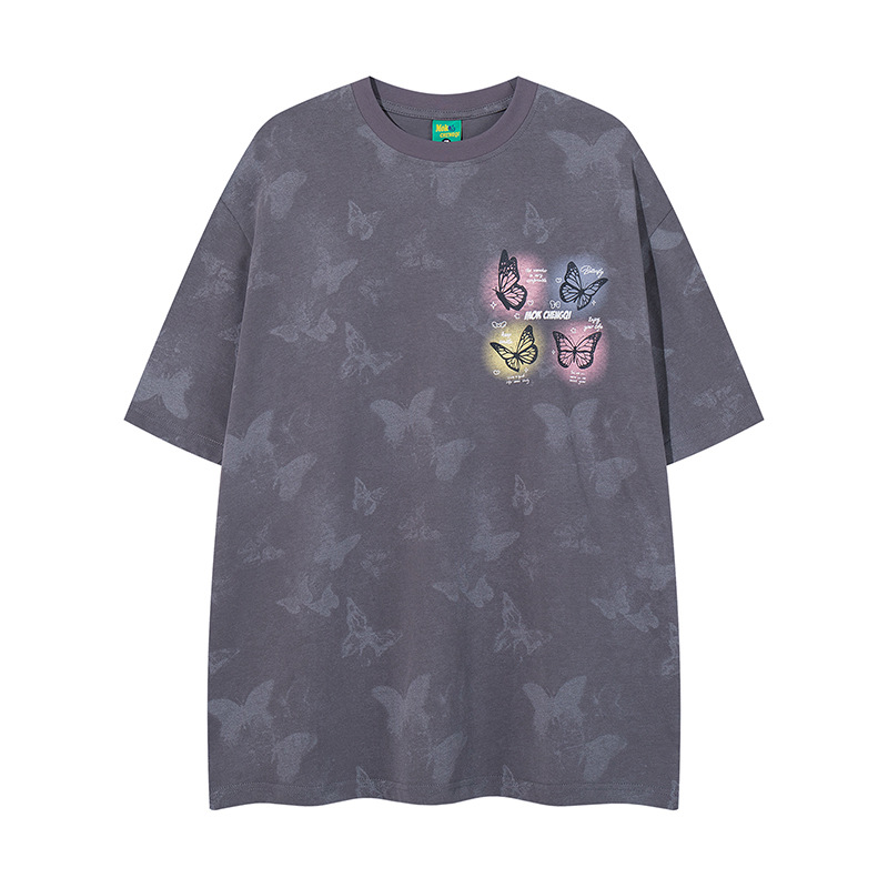 Vintage American Cotton Crew Neck Oversized Monarch Tee