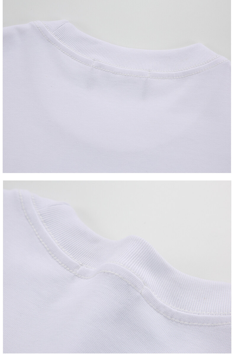Water washed plush heart men's and women's loose short sleeved T-shirt
