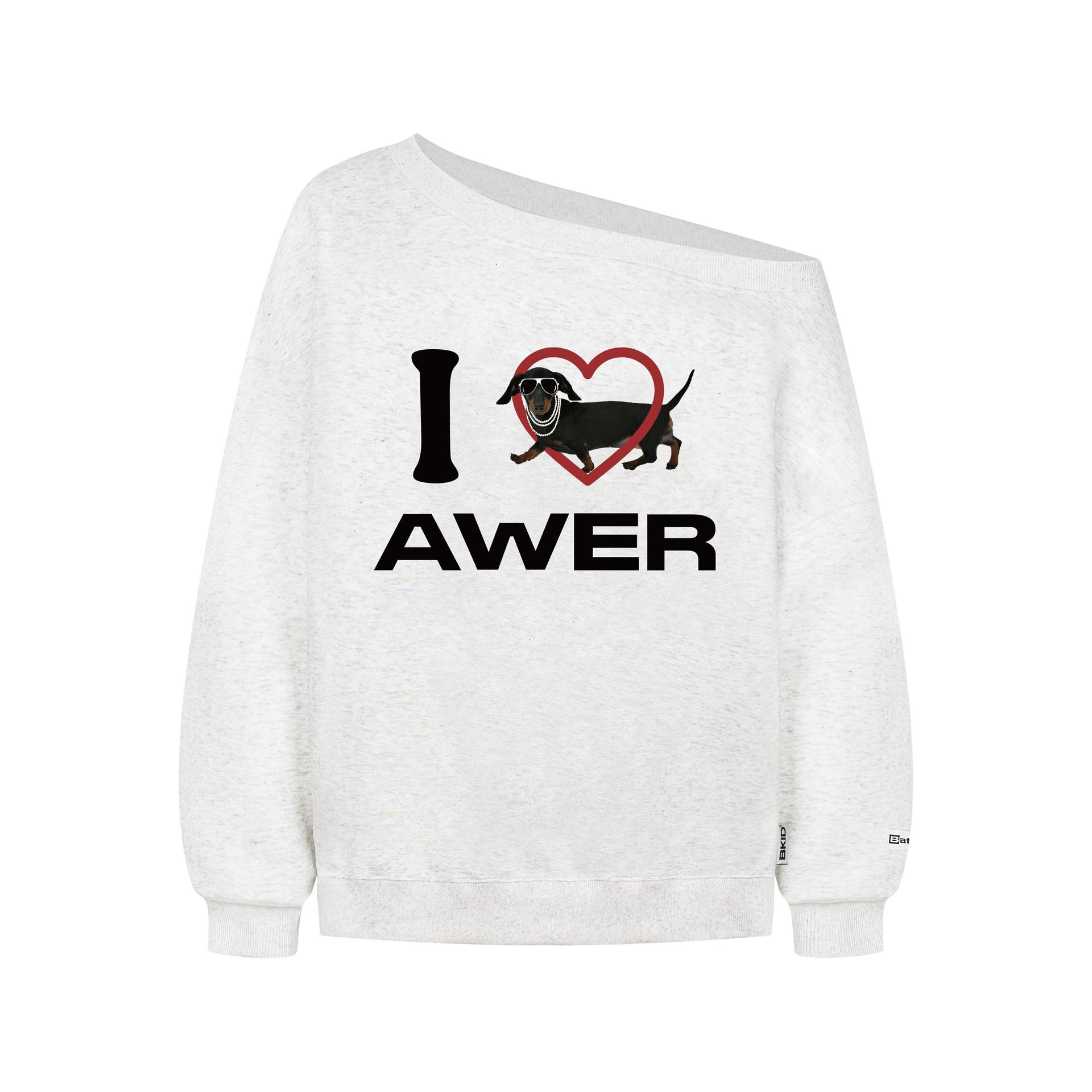 Oversized Cotton Long Sleeve Dachshund Hoodie