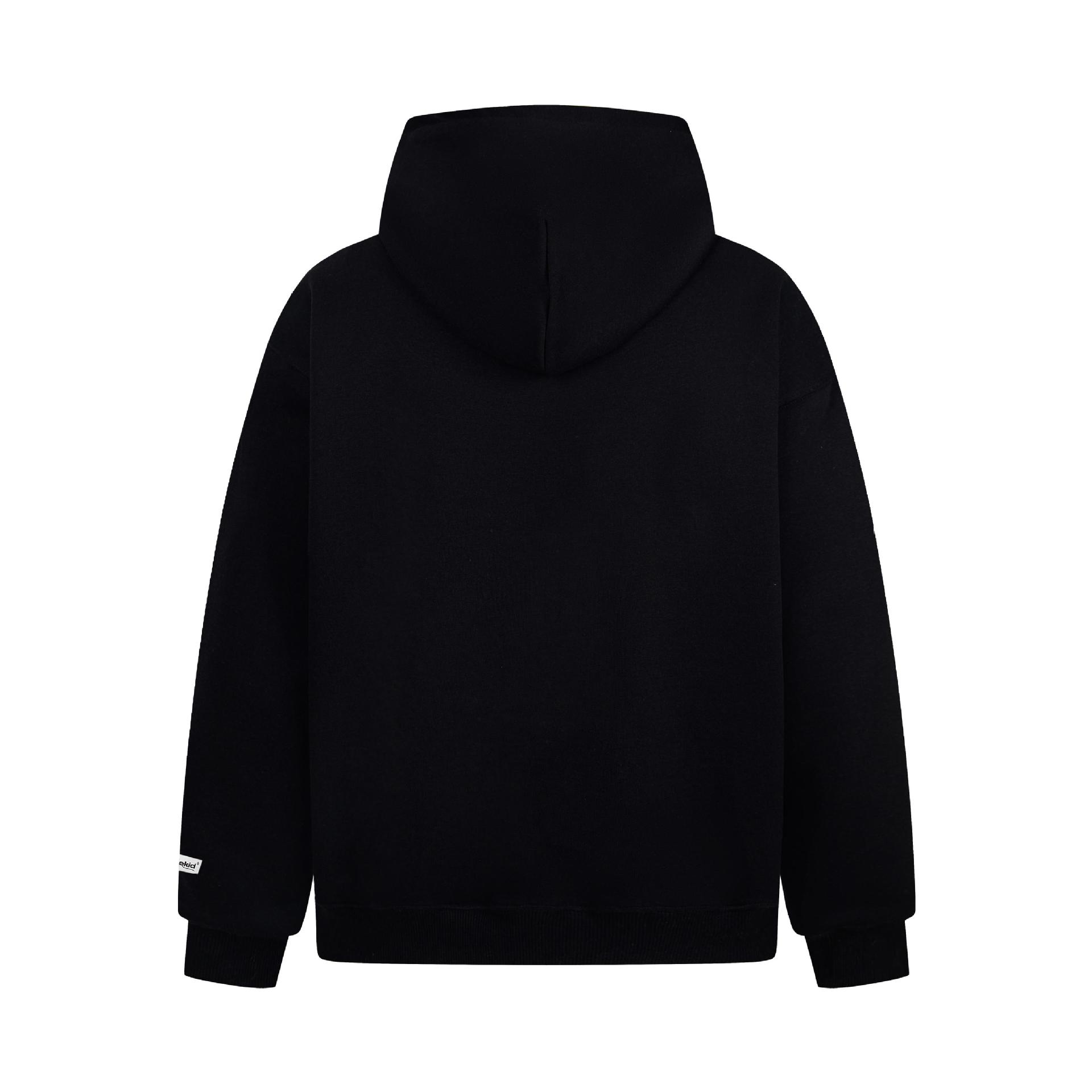 Cotton Dog Puff Print Hoodie