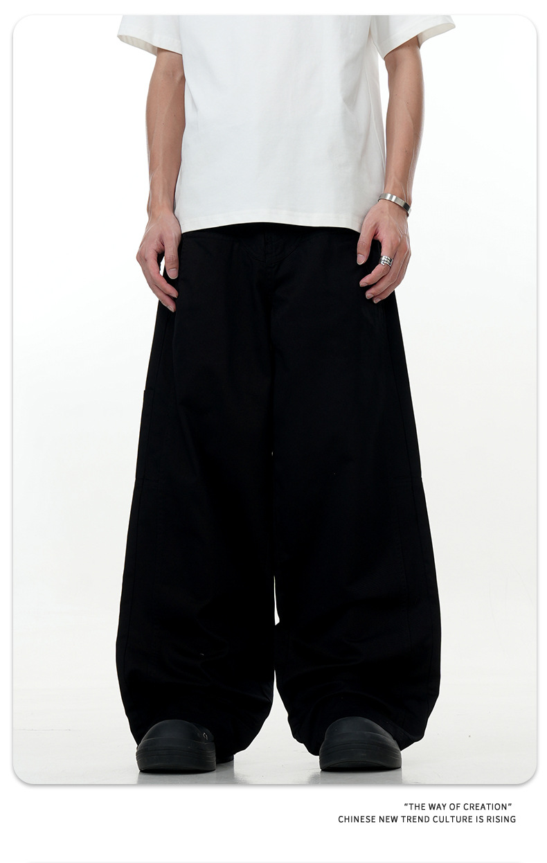 Straight Casual Pants for Men and Women, Simple Cleanfit 3D Trendy Slim Fit Commuting Loose Long Pants