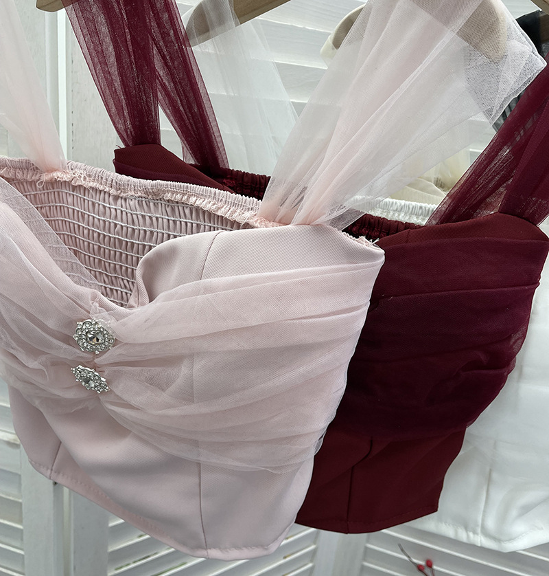 Sexy Slim Fit Solid Color Mesh Top