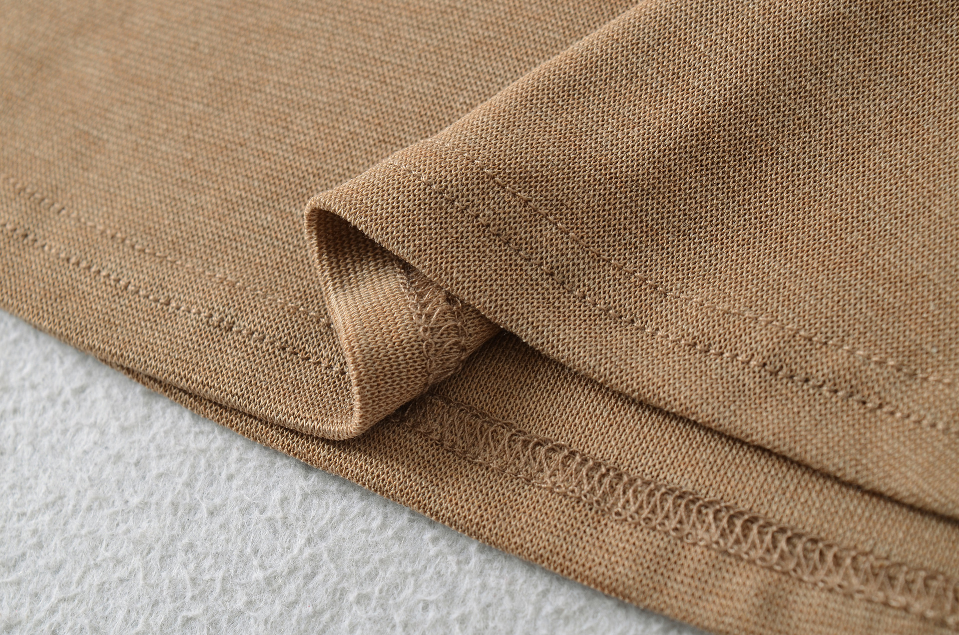 Round Neck Full Sleeve Double Layer Contour Tee