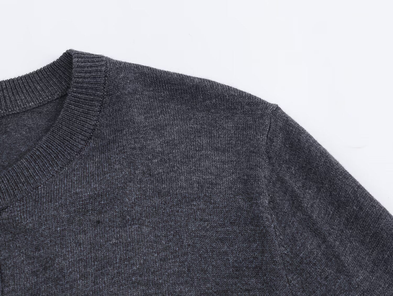Polyester Long Sleeve Crew Button-Up Sweater