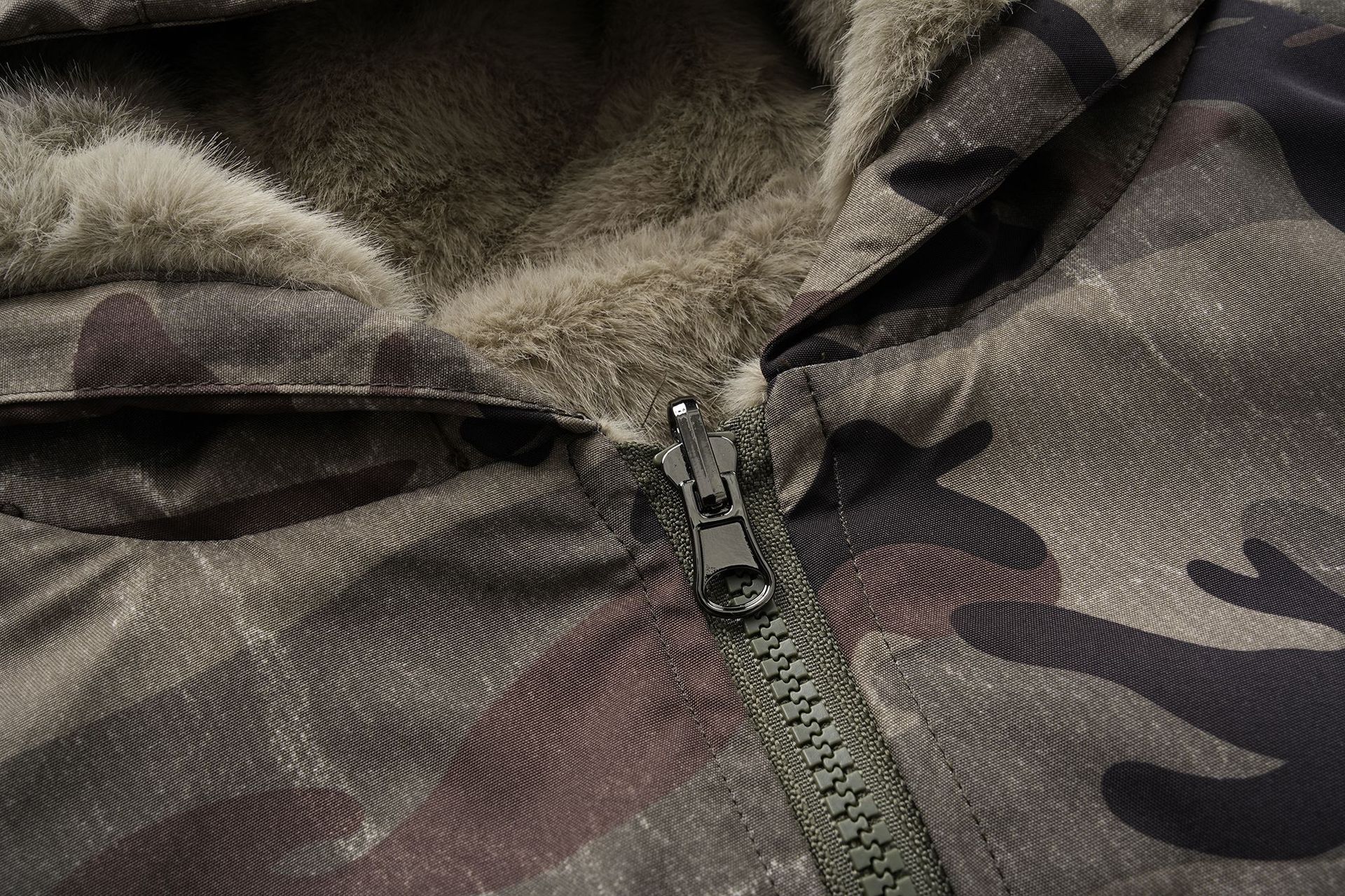 Utility Camo Double-Sided Oversized Hoodie