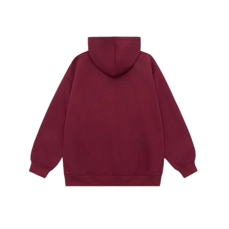 Gender Neutral Oversized Patterned Cotton-Blend Hoodie