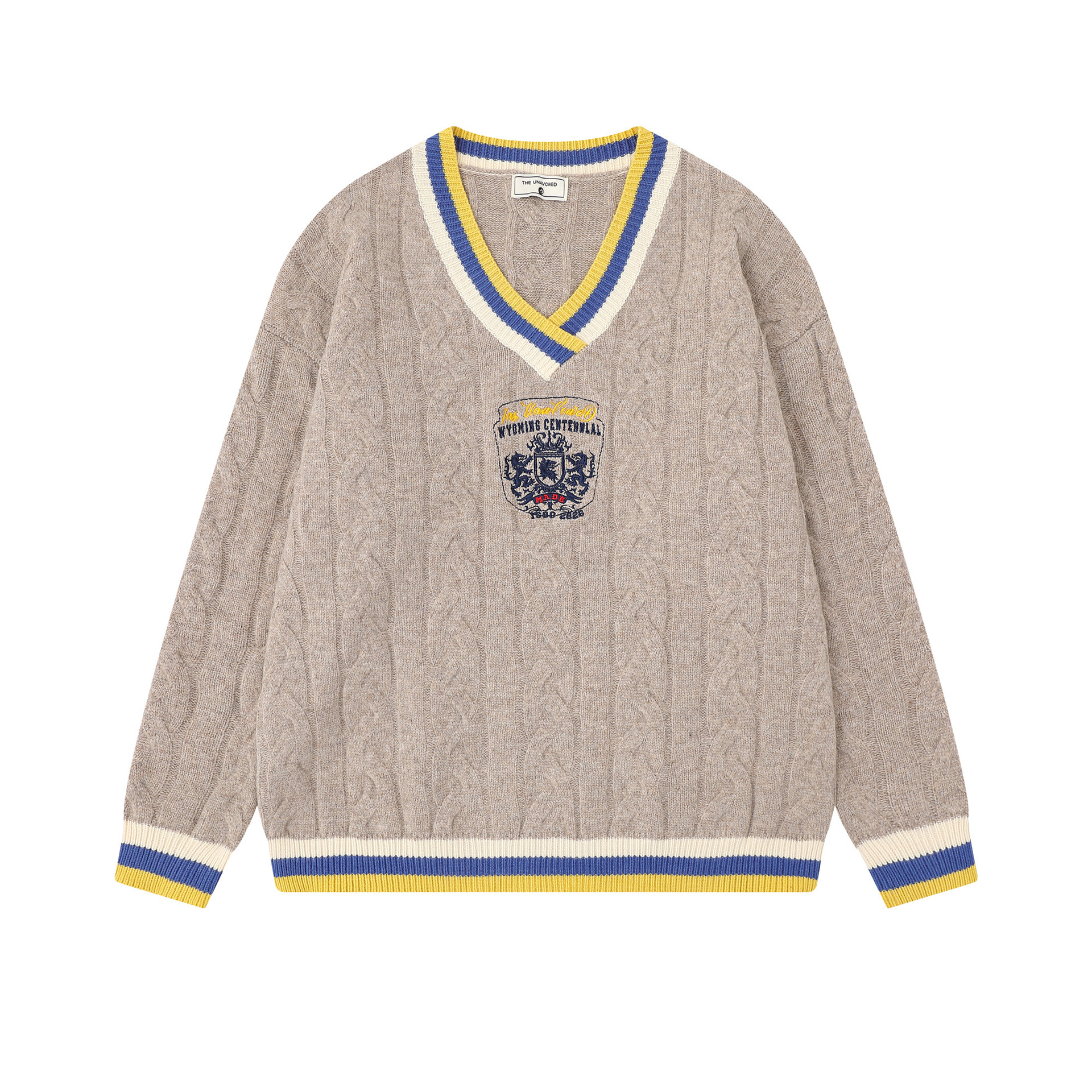 Retro Hooded Plunge Sweater