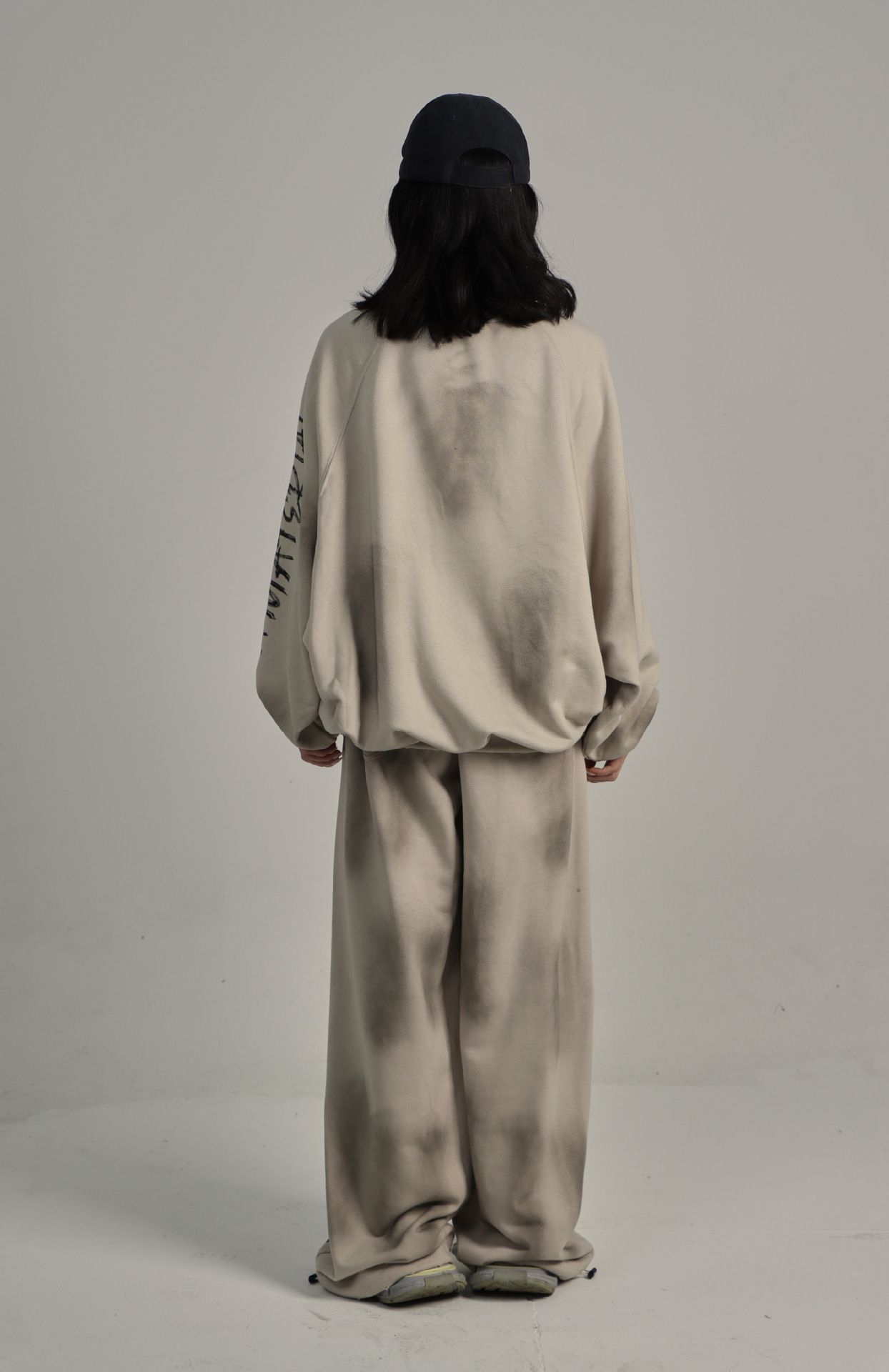 American Retro Cotton Loose Fit Letter Hoodie