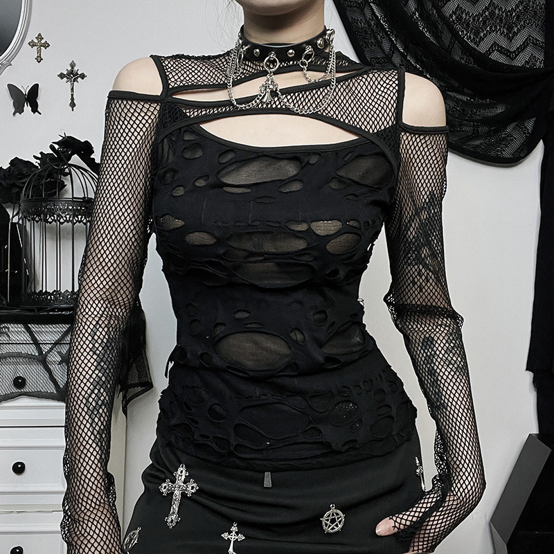 Private Ladies Scarf Collar Full Sleeve Solid Top