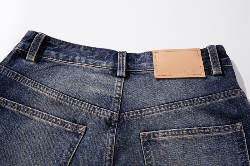 Style Butterfly Cat Whisker Laser-Printed Denim Pants with Unique Design, Wide Leg, Loose Fit, Straight Cut, Oversized Jeans