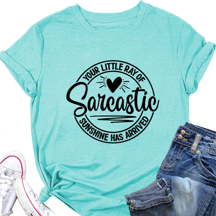 Ladies Geometric V Neck T-shirt