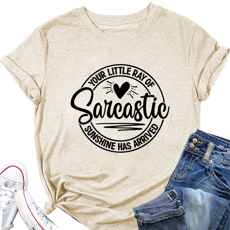 Ladies Geometric V Neck T-shirt