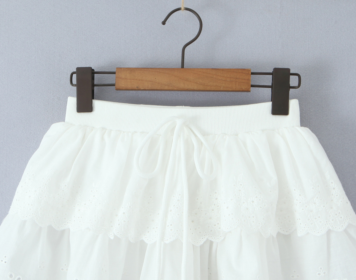 Lace lace fluffy skirt