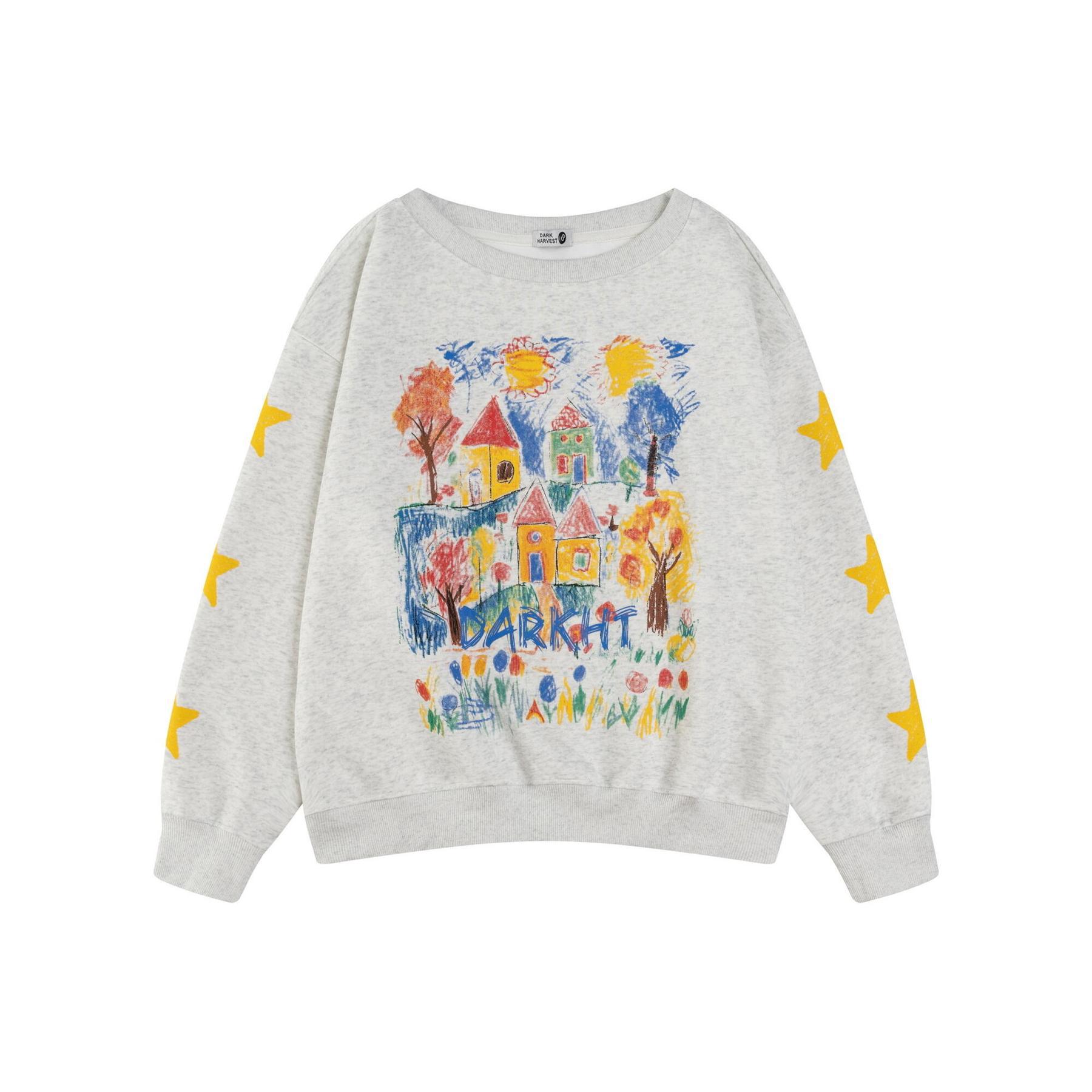 Milk Silk Vintage Print Hoodie