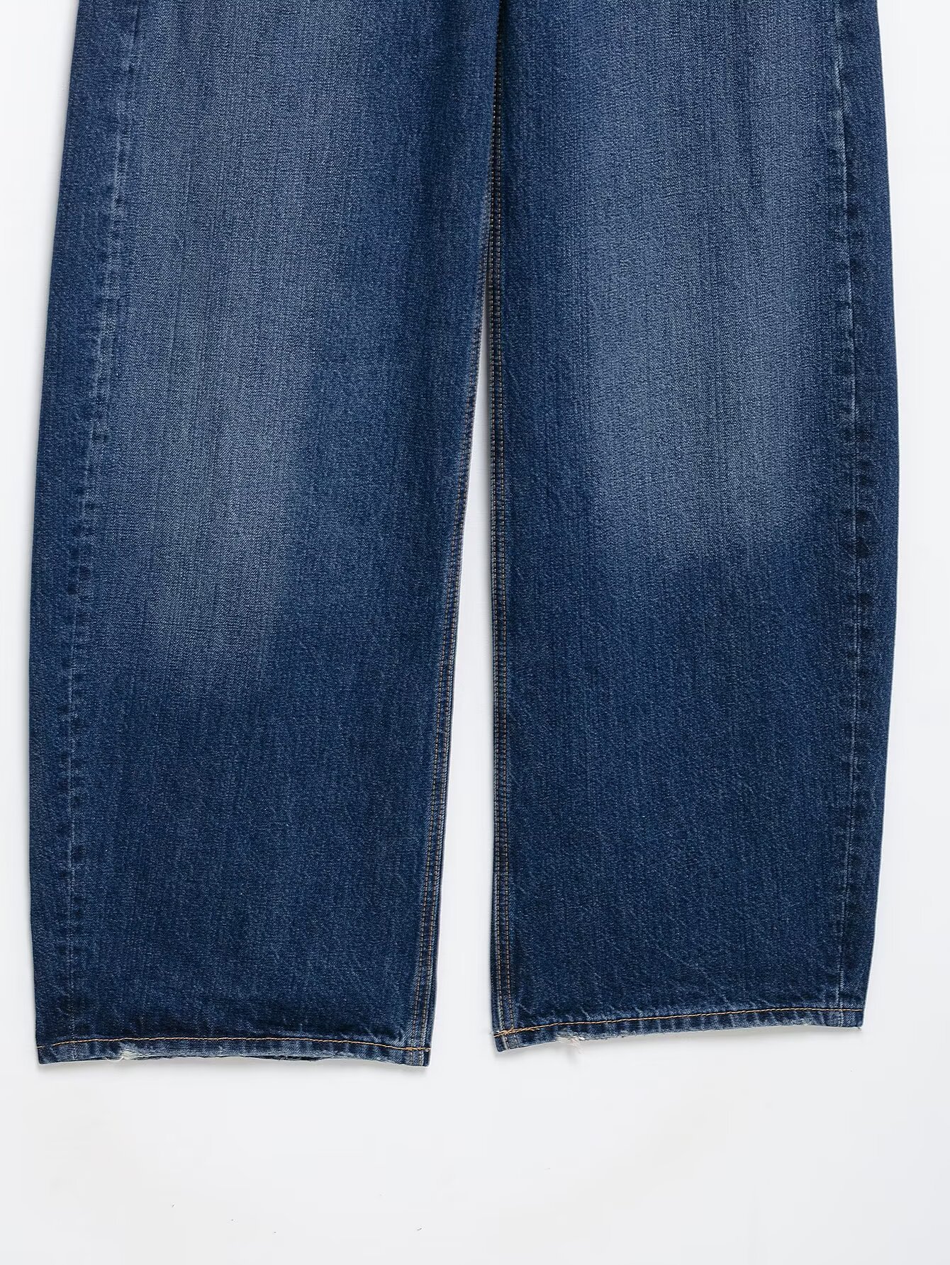Versatile high waist slimming denim versatile wide leg pants for women