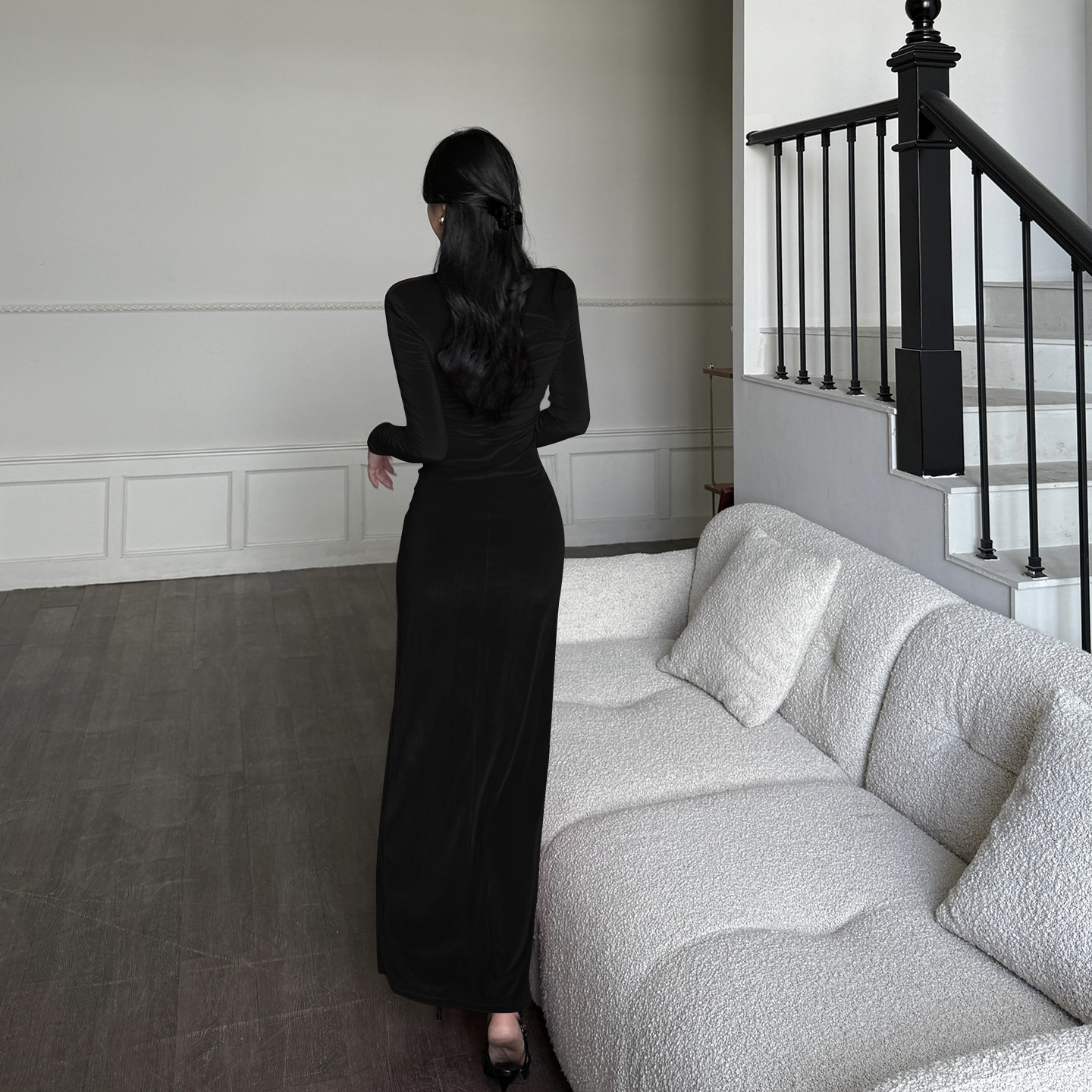 Bodycon Maxi Dress with Side Split