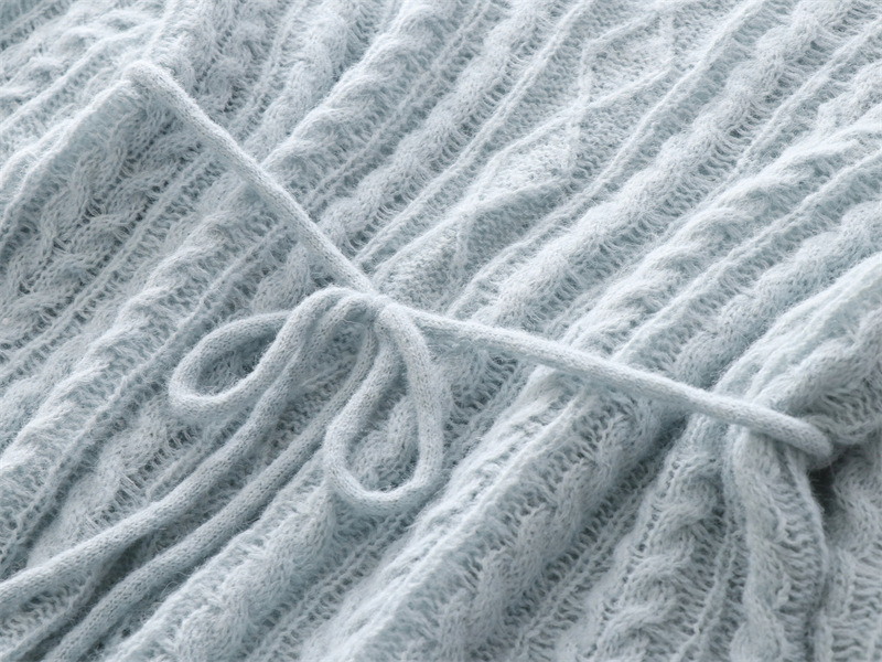 Slouchy Drawstring Wool Blend Dress