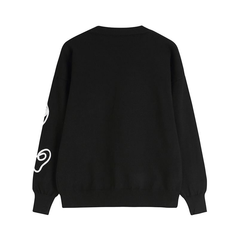Commuting Relaxed Striped Long Sleeve Sweater