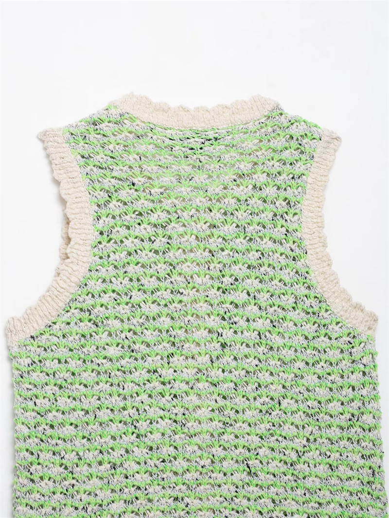 Ladies British Polyester Armless Crew Top