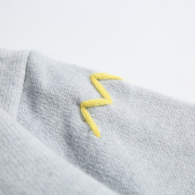 Japanese Workwear Oversized Color Block Stitched Hood Sweater